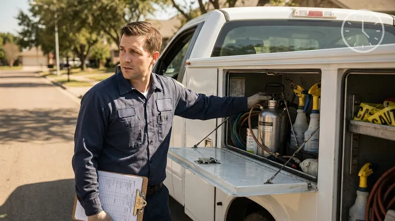 Where a Pest Control Technician's Day Actually Goes (And What Owners Are Trying to Automate Out of It)