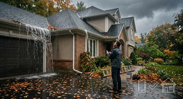 What Tinylawn's AI Receptionist Sounds Like When a Homeowner Calls About Overflowing Gutters