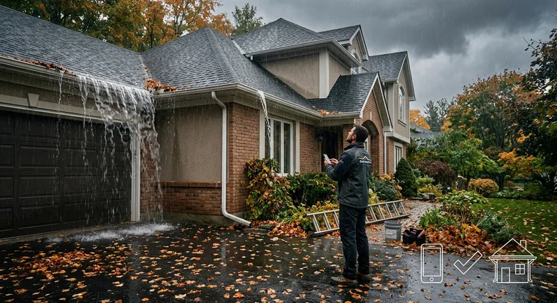 What Tinylawn's AI Receptionist Sounds Like When a Homeowner Calls About Overflowing Gutters